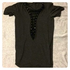 Grey lace up JC Fits dress